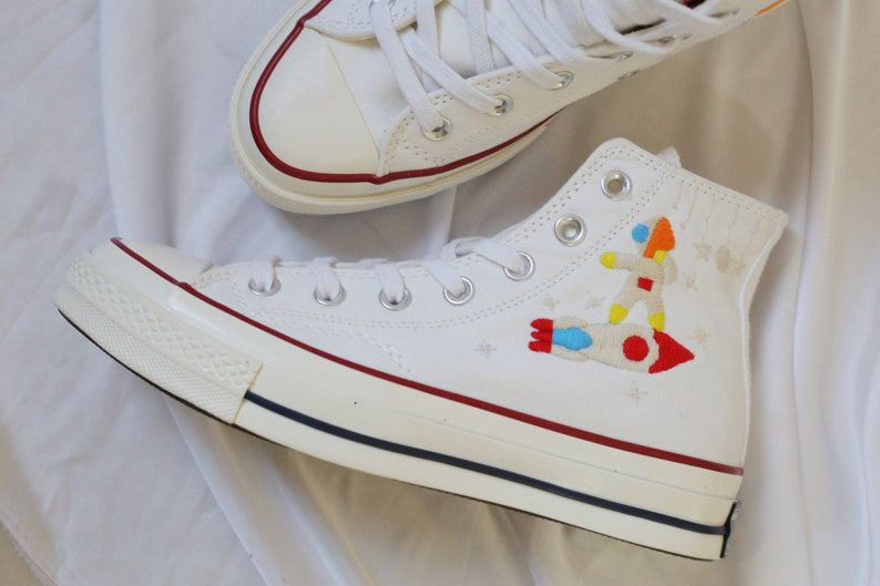 Rocket Space Converse Embroidery