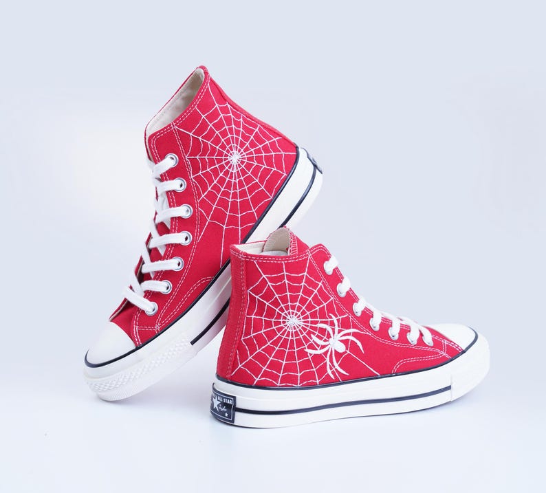 Spider Web Converse Embroidery
