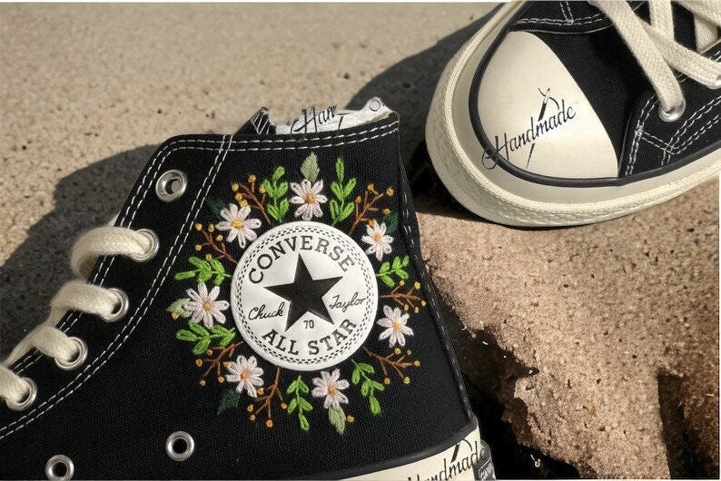 Peace Love Van Converse Embroidery