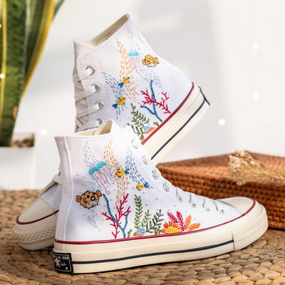 Underwater World Converse Embroidery