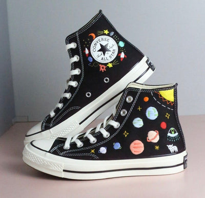 Space Planets Converse Embroidery