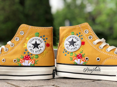 Mushroom Garden Converse Embroidery