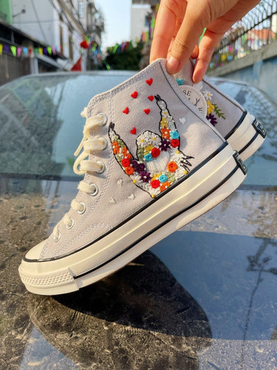 Girl & Heart Converse Embroidery