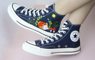Woodland Fox Converse Embroidery