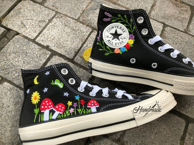 Mushroom Night Converse Embroidery
