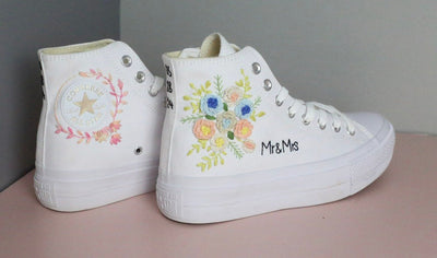 Wedding Bouquet Converse Embroidery