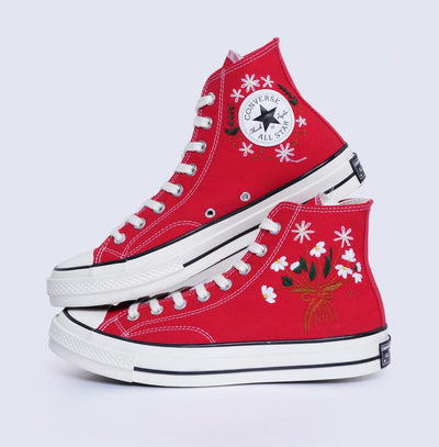 Daisy Bouquet Converse Embroidery