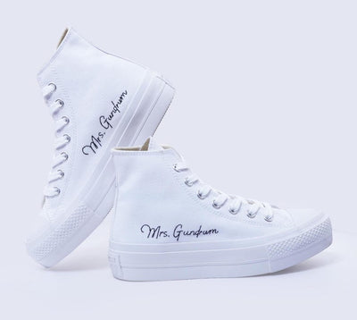 Personalized Bride Name Converse Embroidery