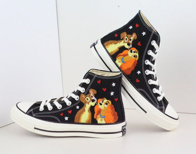 Dog Couple Converse Embroidery