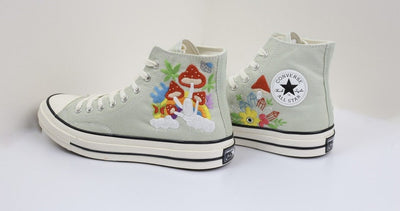 Crystal Mushroom Converse Embroidery