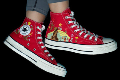 Cottage Garden Converse Embroidery