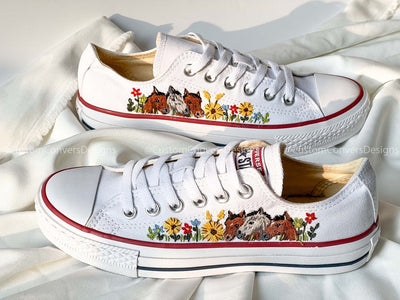 Horse Meadow Converse Embroidery