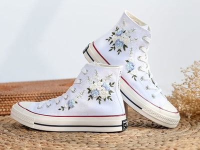 Wedding Flowers Embroidered Shoes