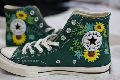 Wildflower Branches Converse Embroidery