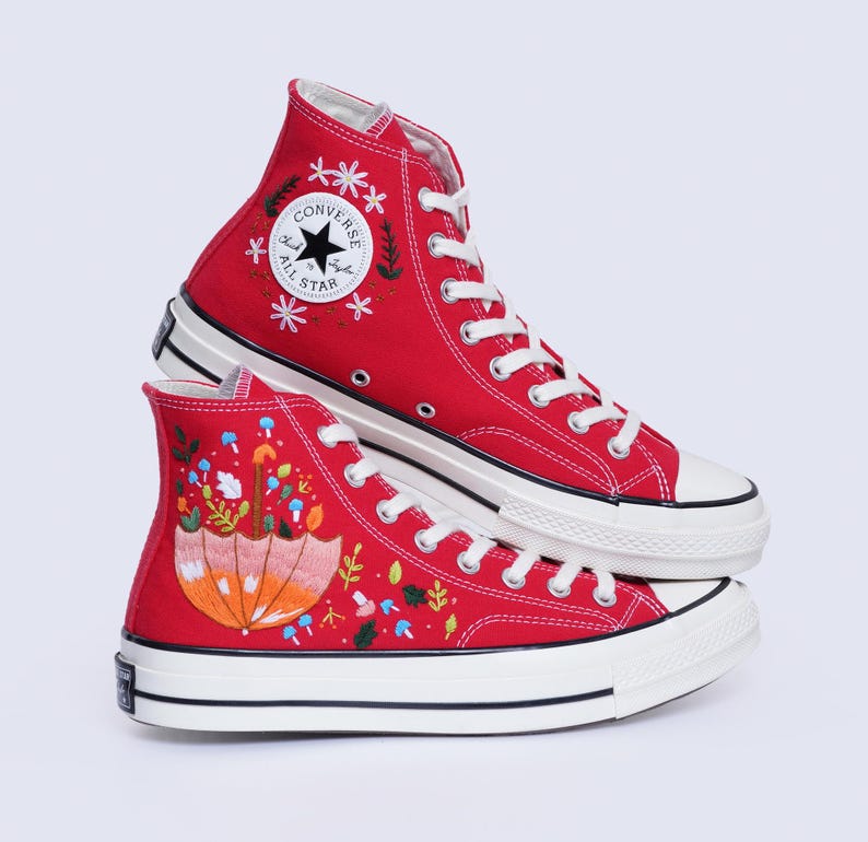 Daisy Bouquet Converse Embroidery