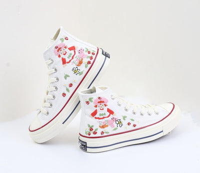 Strawberry Farm Girl Converse Embroidery