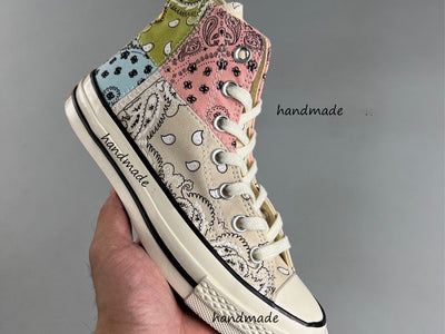 Bandana Patchwork Converse Embroidery