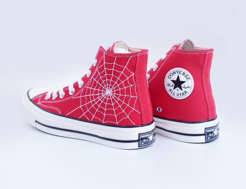 Spider Web Converse Embroidery