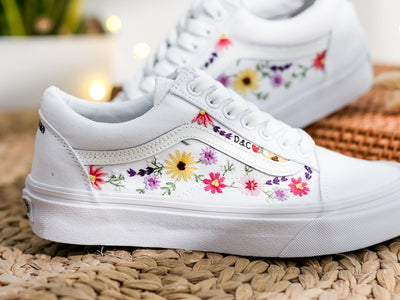 Daisy Meadow Converse Embroidery
