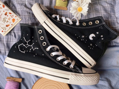 Constellation and Moon Converse Embroidery