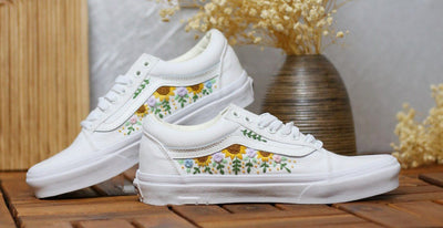 Wildflower Vine Converse Embroidery