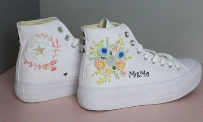 Wedding Bouquet Converse Embroidery
