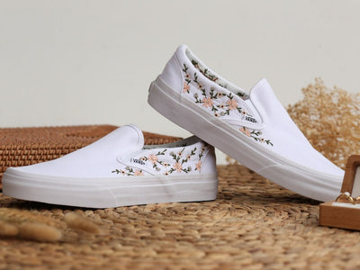 Bridal Flowers Embroidered Sneakers