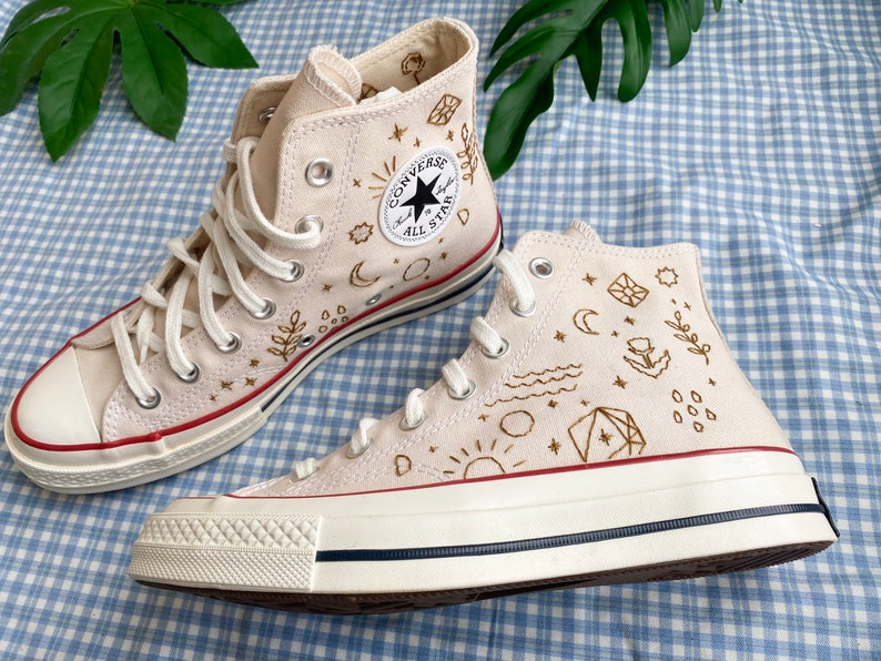 Moon & Star Converse Embroidery