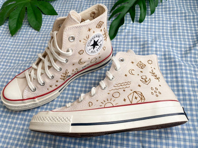 Moon & Star Converse Embroidery