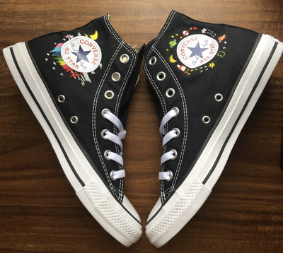 Astronaut & Saturn Converse Embroidery