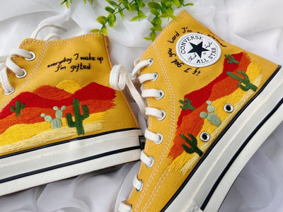 Desert Cactus Converse Embroidery
