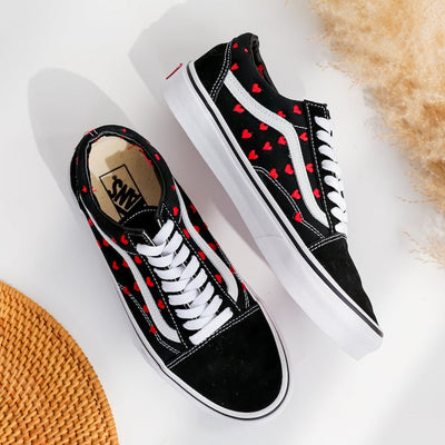 Heart Embroidered Vans