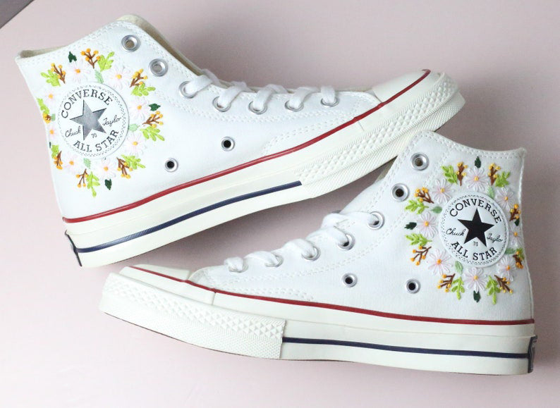 Horse Wreath Converse Embroidery