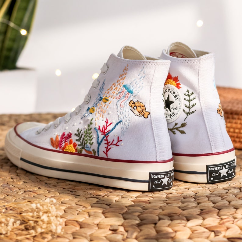 Underwater World Converse Embroidery