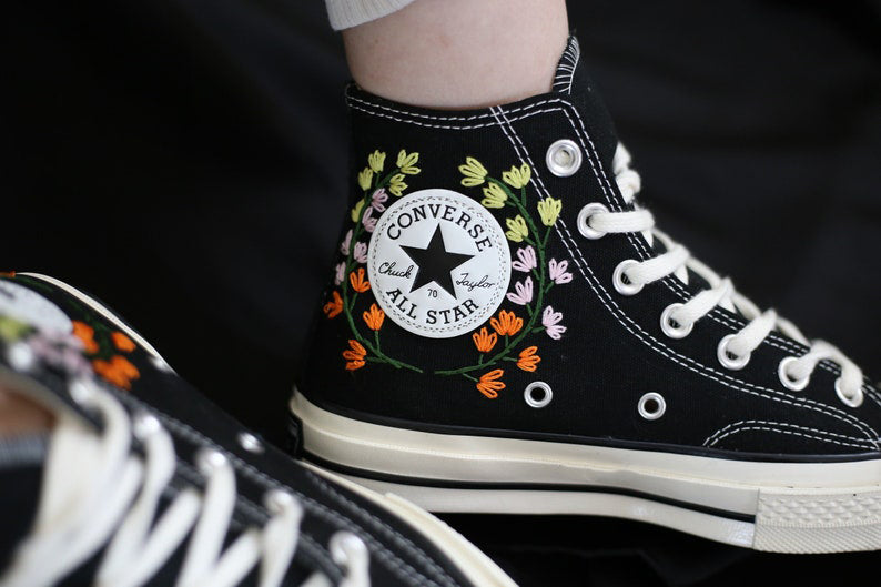Woodland Mushroom Converse Embroidery