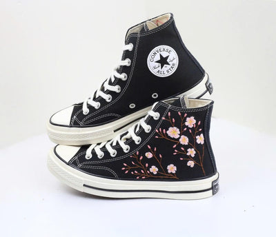 Cherry Blossom Converse Embroidery