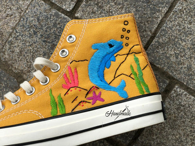 Seahorse Reef Converse Embroidery