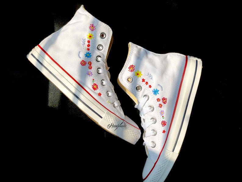 Wildflower Sprinkle Converse Embroidery