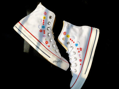 Wildflower Sprinkle Converse Embroidery