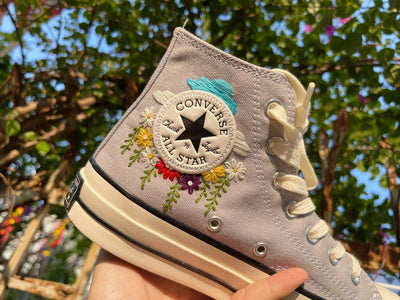 Girl & Heart Converse Embroidery