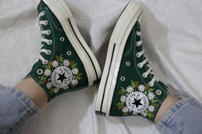Butterfly Meadow Converse Embroidery