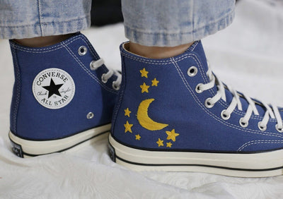 Moon Stars Converse Embroidery