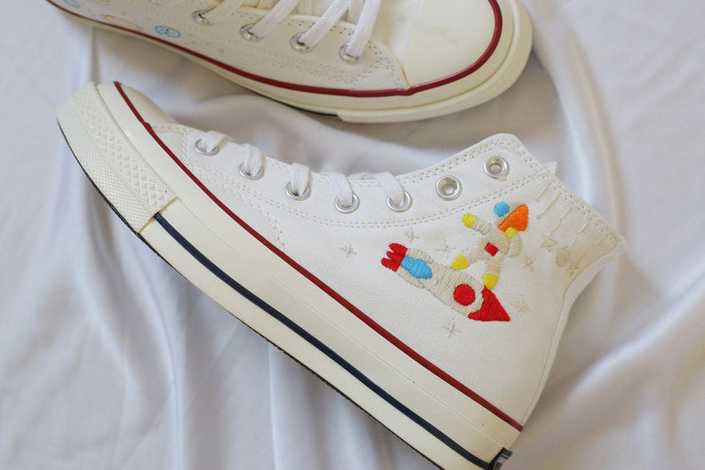 Rocket Ship Converse Embroidery