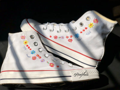Wildflower Sprinkle Converse Embroidery
