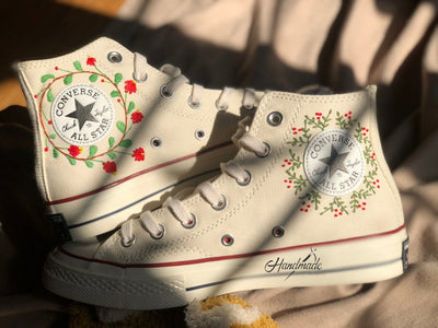 Chameleon Squirrel Converse Embroidery