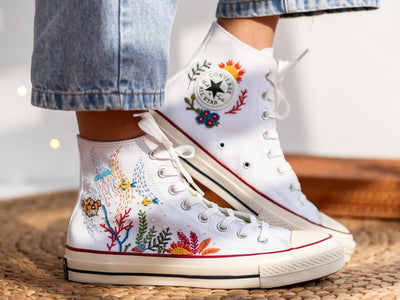 Underwater World Converse Embroidery