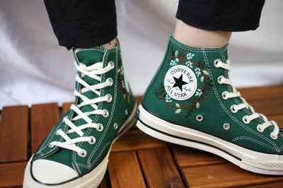 Puppy Couple Converse Embroidery