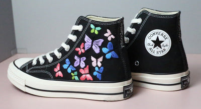 Butterfly Garden Converse Embroidery