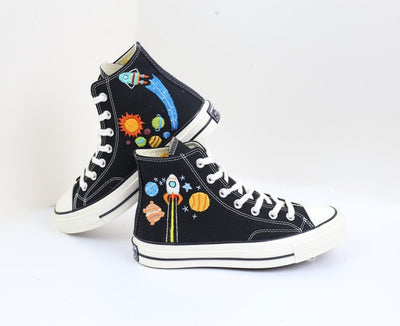 Rocket Solar System Converse Embroidery