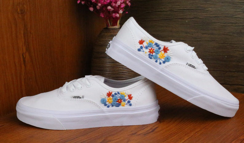 Wildflower Vans Embroidery
